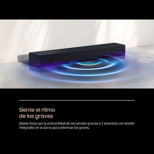 Barra de Sonido Samsung HW-B400F/ZF 2.0 40W Bluetooth HDMI ARC DTS Schwarz