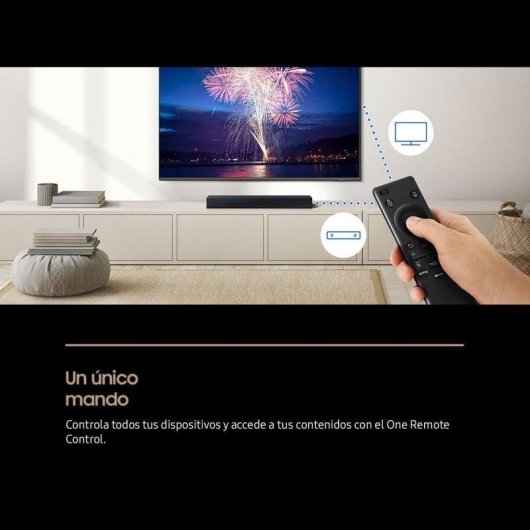 Barra de Sonido Samsung HW-B400F/ZF 2.0 40W Bluetooth HDMI ARC DTS Schwarz