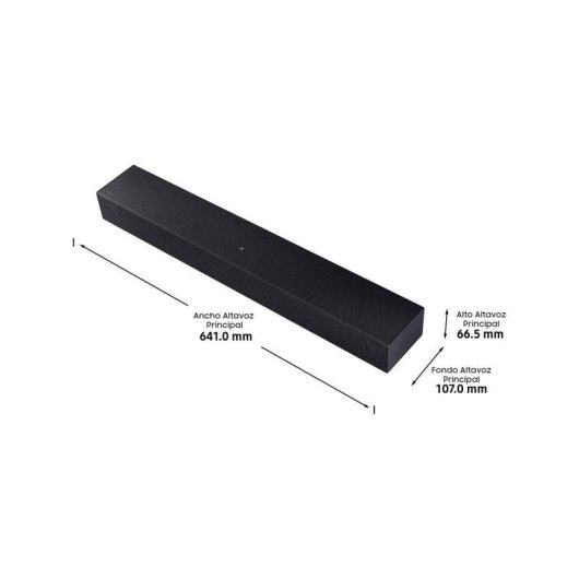 Barra de Sonido Samsung HW-B400F/ZF 2.0 40W Bluetooth HDMI ARC DTS Schwarz
