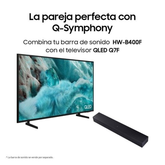 Barra de Sonido Samsung HW-B400F/ZF 2.0 40W Bluetooth HDMI ARC DTS Schwarz