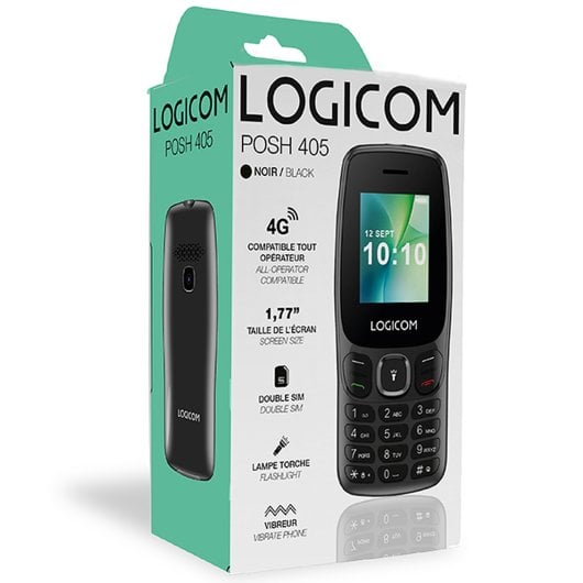 Móvil Logicom Posh 405 Negro Dual SIM 4G Pantalla 1,77" Memoria Expandible