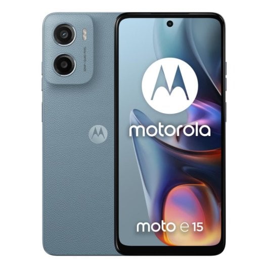 Smartphone Motorola Moto E15 2GB 64GB 32MP Azul Bruma Pantalla 6.67" 90Hz Dual SIM