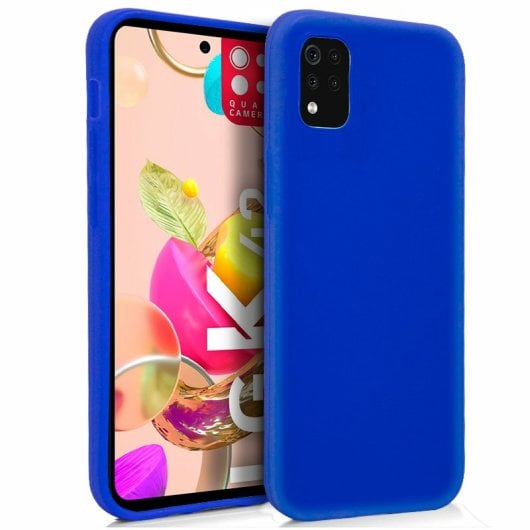 Funda LG K42/K52 Azul Silicone Resistente a Caídas Funda LG K42/K52 Azul Silicone Resistente a Caídas