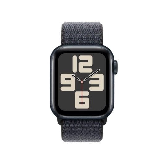Apple Watch SE MXGA3QF/A GPS + Cellular 40mm OLED Aluminium Noir Bracelet Violette Taille Unique Résistance à l'eau 50m Pulsomètre