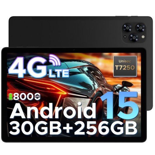 Tablet Doogee Tab G6 11" 256GB WiFi+4G Dual SIM Negra