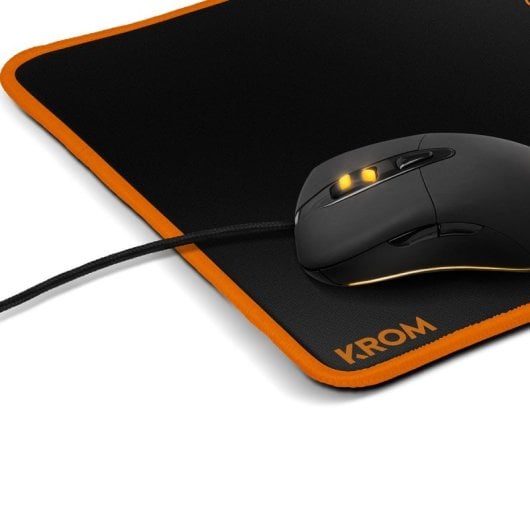 Alfombrilla Gaming Krom Knout Speed Special Edition 320x270 mm Negro Naranja Microfibra