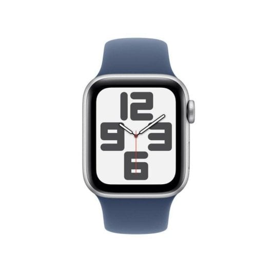 Apple Watch SE GPS NFC 40mm OLED Argent Bleu S/M Étanche 50m Pulsomètre Suivi Sommeil