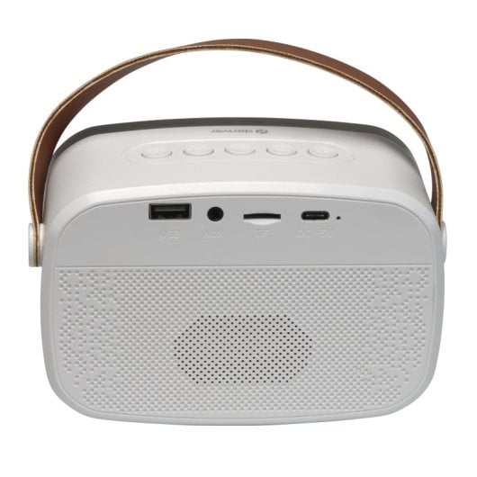 Altavoces Denver BTM-610 Portátiles Inalámbricos Bluetooth 10W iluminación LED multicolor Blanco