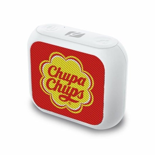 Coluna de som sem fios Muse Bluetooth 5W Chupa Chups Edition com bateria recarregável e entrada auxiliar
