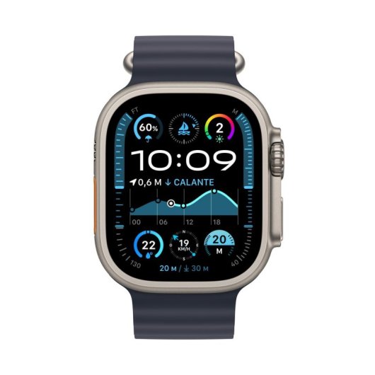 Montre Apple Watch Ultra 2 49mm Titanio Naturel 64 Go GPS + Cellular OLED Ocean Band