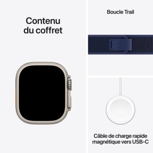 Montre Apple Watch Ultra 2 GPS + Cellular 49mm Titanio Résistante à l'eau 100m