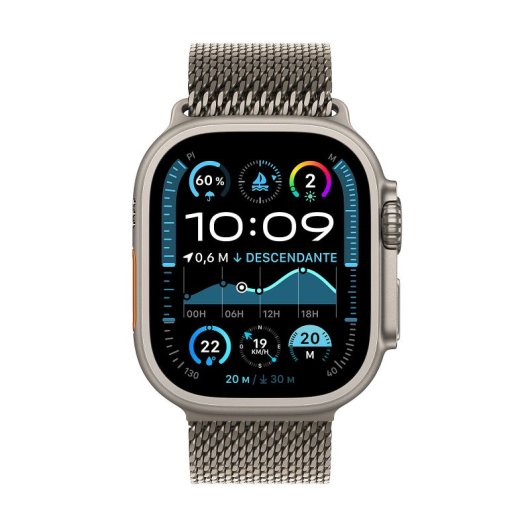 Smartwatch Apple Watch Ultra 2 GPS + Cellular 49 mm Titanio Natural Correa milanesa L.