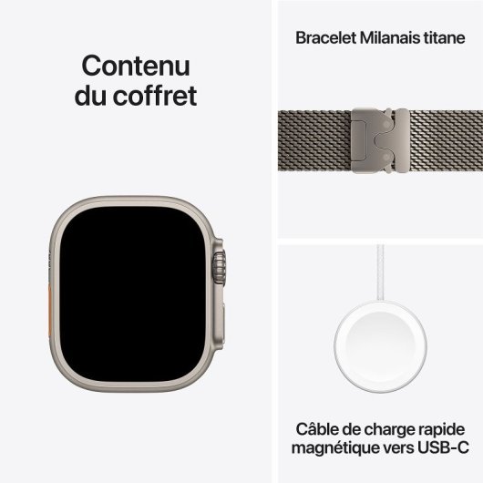 Smartwatch Apple Watch Ultra 2 GPS + Cellular 49 mm Titanio Natural Correa milanesa L.
