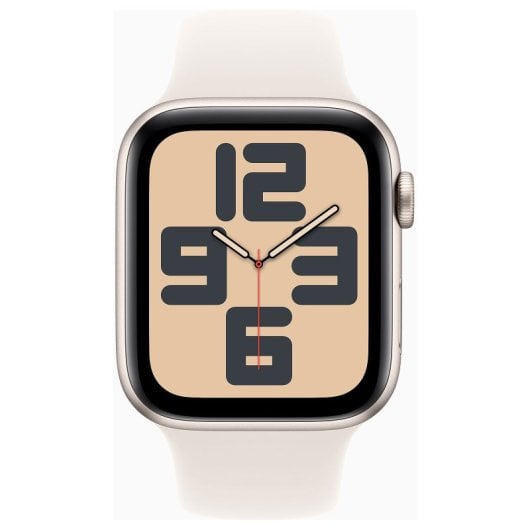 Montre connectée Apple Watch SE MXEV3QF/A GPS 44 mm Aluminium OLED 32 Go Wifi Beige M/L étanche
