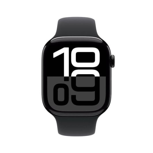 Apple Watch Series 10 GPS NFC 46mm OLED Noir M/L Résistance Eau 50m Pulsomètre SOS