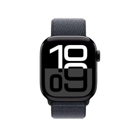 Apple Watch Series 10 GPS NFC 46mm OLED Schwarz/Violett Textil Einheitsgröße Wasserdicht 50m