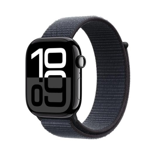Apple Watch Series 10 GPS NFC 46mm OLED Schwarz/Violett Textil Einheitsgröße Wasserdicht 50m