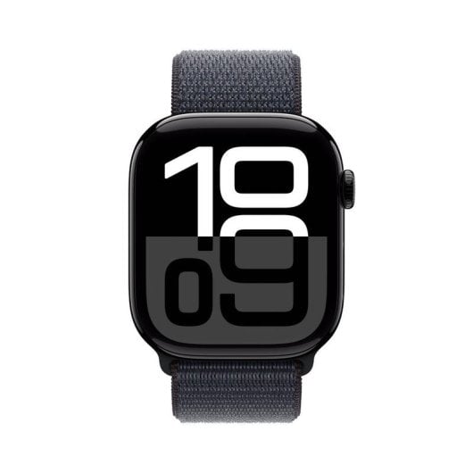 Apple Watch Series 10 GPS NFC 46mm OLED Schwarz/Violett Textil Einheitsgröße Wasserdicht 50m