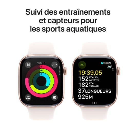 Smartwatch Apple Watch Series 10 GPS 64 Go Résistant à l'eau S/M