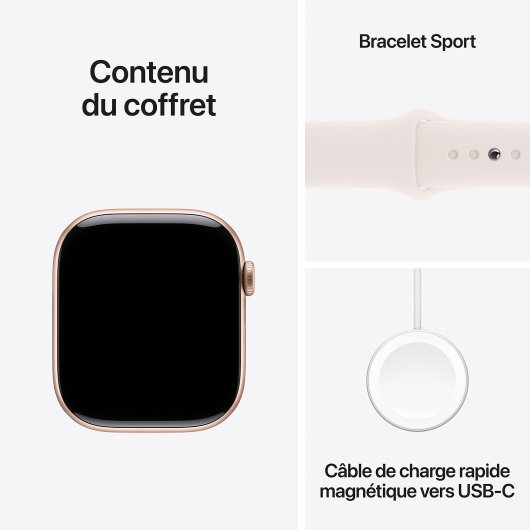 Smartwatch Apple Watch Series 10 GPS 64 Go Résistant à l'eau S/M