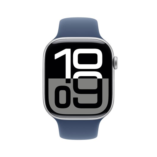 Smartwatch Apple Watch Series 10 GPS + Cellular 46 mm Aluminio Plata Correa deportiva S/M