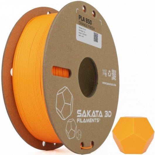 Sakata 3D Bobina de Filamento PLA 850 1.75 mm Fluor Orange Fresh 1Kg