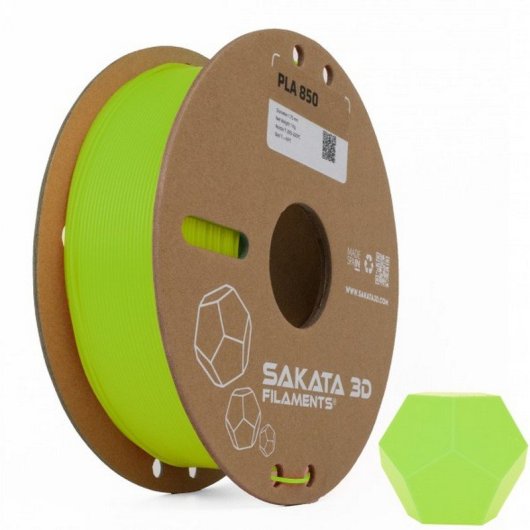 Sakata 3D Bobina de Filamento PLA 850 1.75 mm Fluor Light Green 1Kg
