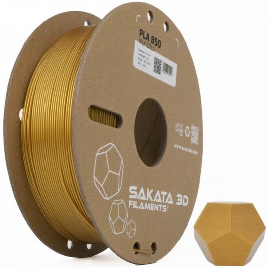 Sakata 3D Bobina de Filamento PLA 850 1.75 mm Silk Gold 1Kg