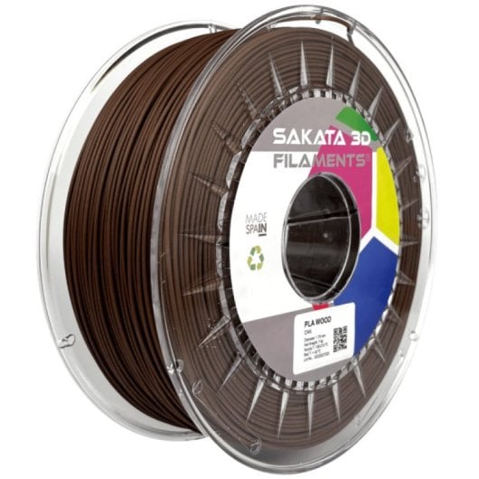 Sakata 3D Bobina de Filamento PLA WOOD Roble 1.75 mm 1 Kg