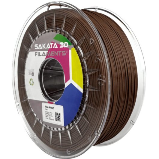 Sakata 3D Bobina de Filamento PLA WOOD Roble 1.75 mm 1 Kg