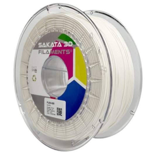 Sakata 3D Bobina de Filamento FLEX-920 1.75 mm Blanco 1Kg