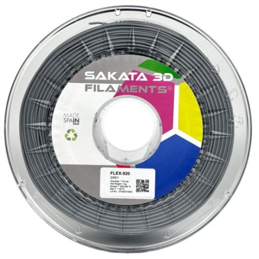 Sakata 3D Bobina de Filamento FLEX-920 1.75 mm Gris 1Kg