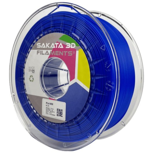 Sakata 3D Bobina de Filamento PLA 850 1.75 mm Azul 1Kg