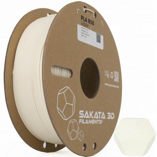 Sakata 3D Bobina de Filamento PLA 850 1.75 mm Marfil 1Kg