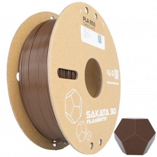 Sakata 3D Bobina de Filamento PLA 850 1.75 mm Chocolate 1Kg