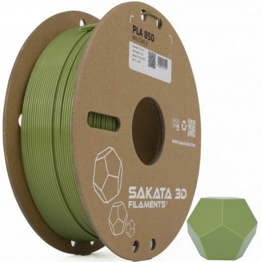 Sakata 3D Bobina de Filamento PLA 850 1.75 mm Militar 2 1Kg