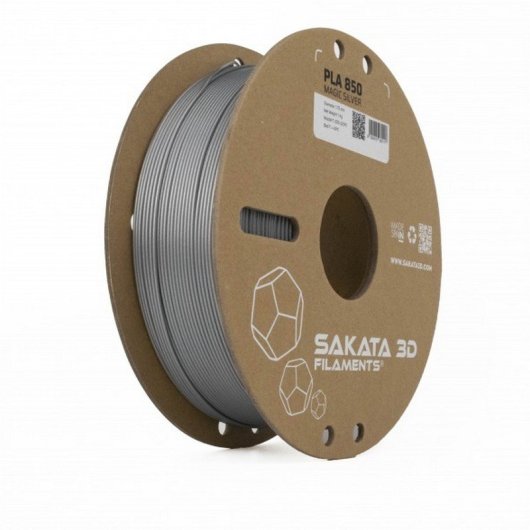 Sakata 3D Bobina de Filamento PLA 850 1.75 mm Magic Silver 1Kg