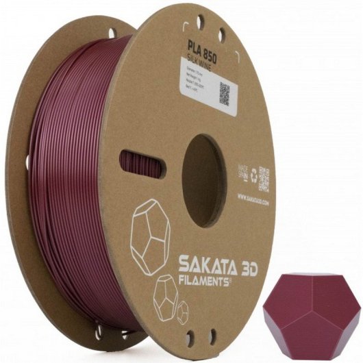 Sakata 3D Bobina de Filamento PLA 850 1.75 mm Silk Wine 1Kg