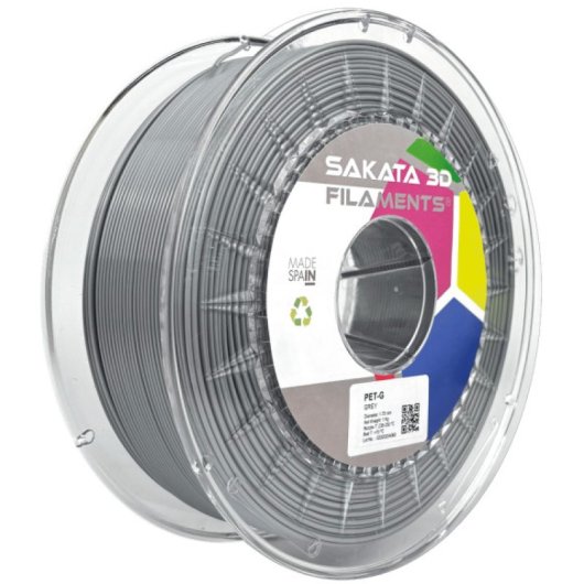 Sakata 3D Bobina de Filamento PET-G 1.75 mm Gris 1Kg