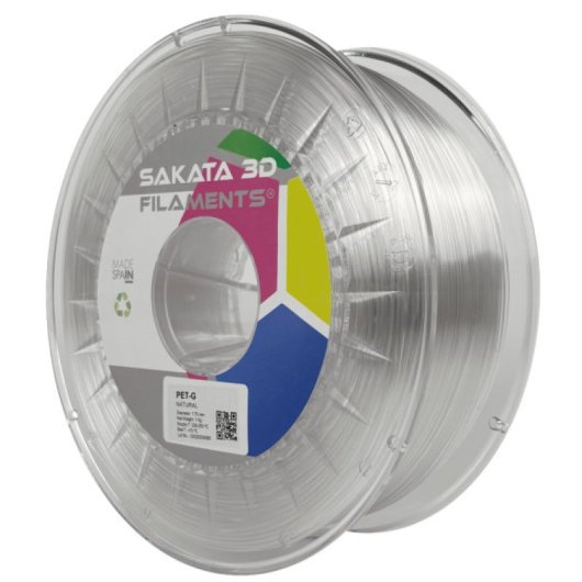 Sakata 3D Bobina de Filamento PET-G 1.75 mm Natural 1Kg