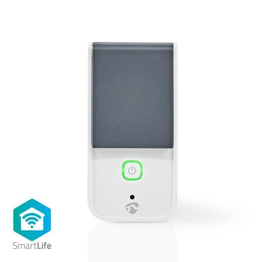 Enchufe Intelligente Nedis WIFIPO120EWT Wi-Fi IP44 Grigio Bianco Plastica