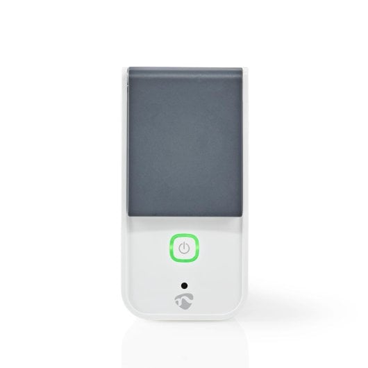 Enchufe Intelligente Nedis WIFIPO120EWT Wi-Fi IP44 Grigio Bianco Plastica