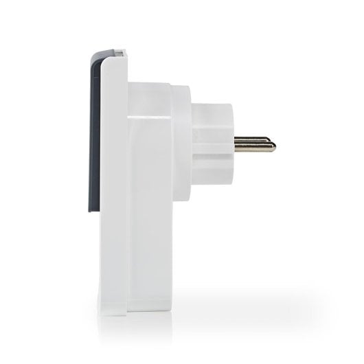 Enchufe Intelligente Nedis WIFIPO120EWT Wi-Fi IP44 Grigio Bianco Plastica