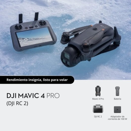 Dron DJI Mavic 4 Pro (DJI RC 2) 100 MP 4 rotors 6K 27 m/s 6654 mAh Gris