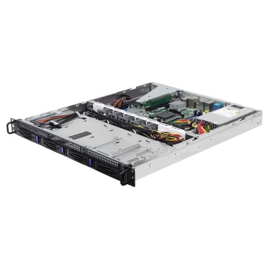 Barebone ASRock 1U4LW-B650/2L2T AM5 DDR5 128GB 4x3.5" 2x10GbE 2x1GbE Rack 1U AST2600
