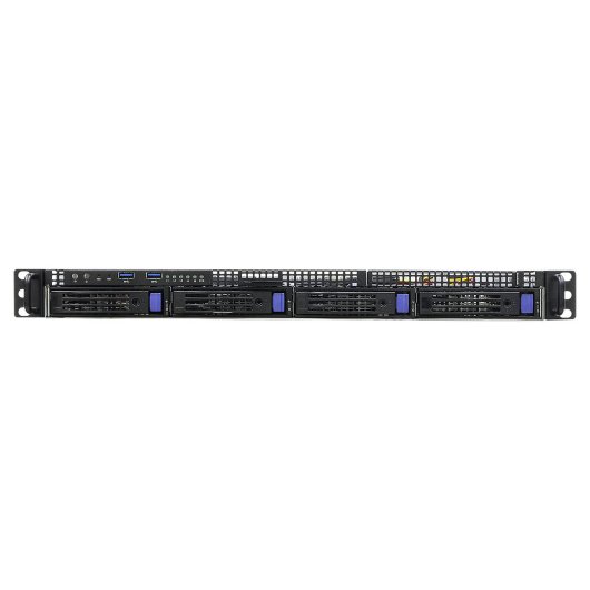 Barebone ASRock 1U4LW-B650/2L2T AM5 DDR5 128GB 4x3.5" 2x10GbE 2x1GbE Rack 1U AST2600