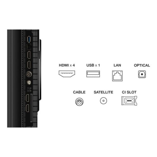 Téléviseur TCL P89K 75P89K 75" 4K Ultra HD QLED Smart TV Wifi Métallique