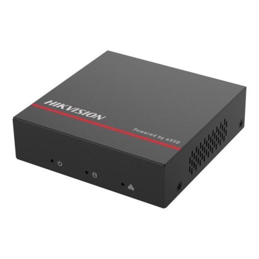 NVR Hikvision DS-E04NI-Q1 SSD 1 TB 4 canali PoE 4 MP Nero