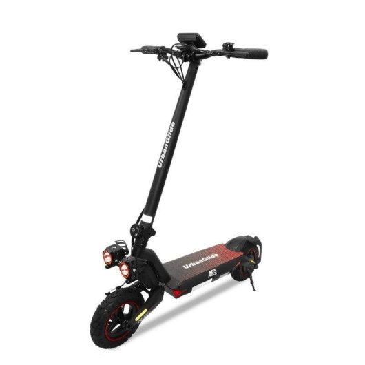 Patinete elétrico UrbanGlide ALL ROAD 5 800W Autonomia 40km Suspensão LED XXL Preto
