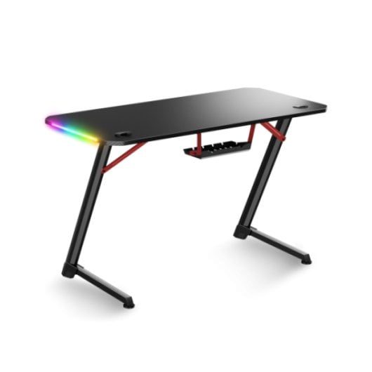 Mesa Gaming Spirit of Gamer 120cm MDF con LEDs, soporte auriculares y gestión de cables